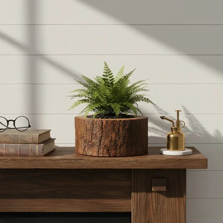 Handcrafted Acacia Wood Planter - product specifications