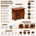 Premium Handcrafted Wooden Miniature Drawer Chest - lifestyle view