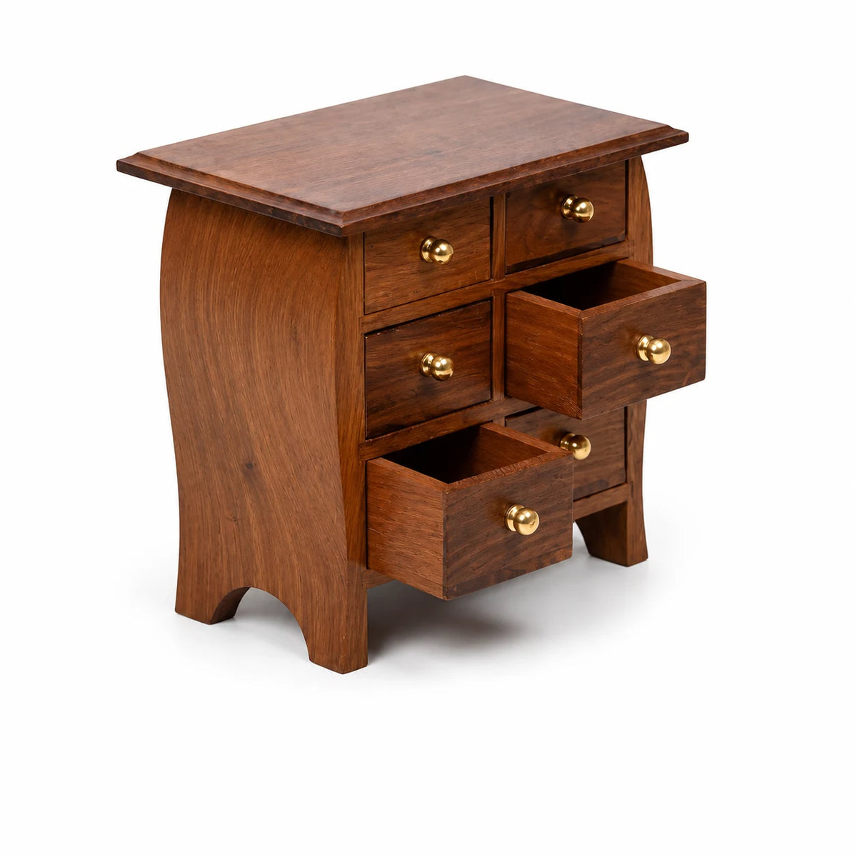 Wooden Miniature Drawer Chest - angle view 2