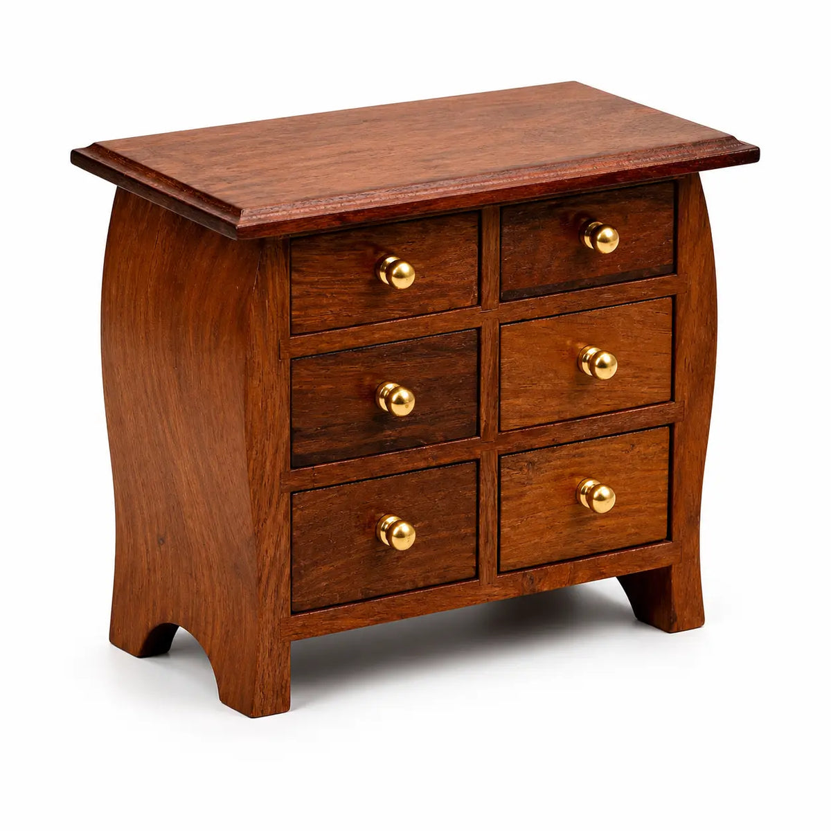 Wooden Miniature Drawer Chest - angle view 3